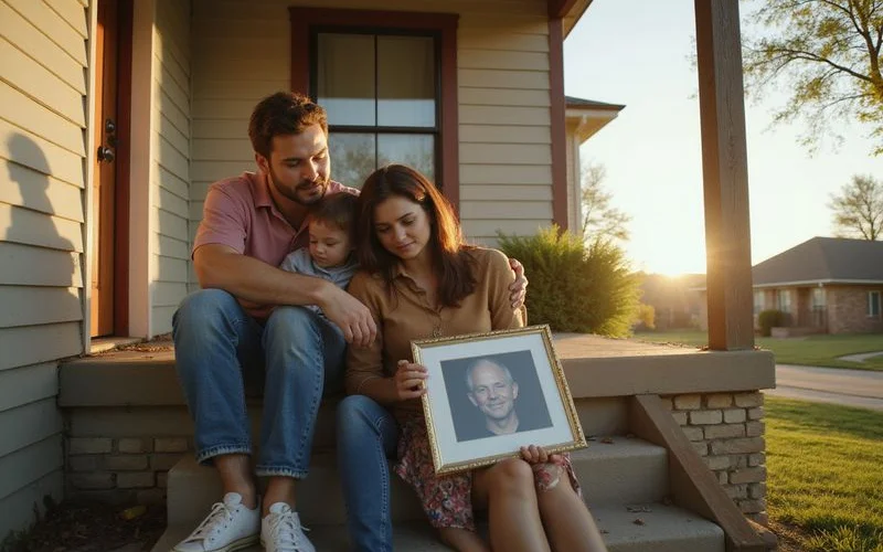 A family sitting together quietly at home, representing the personal and emotional weight of a wrongful death situation